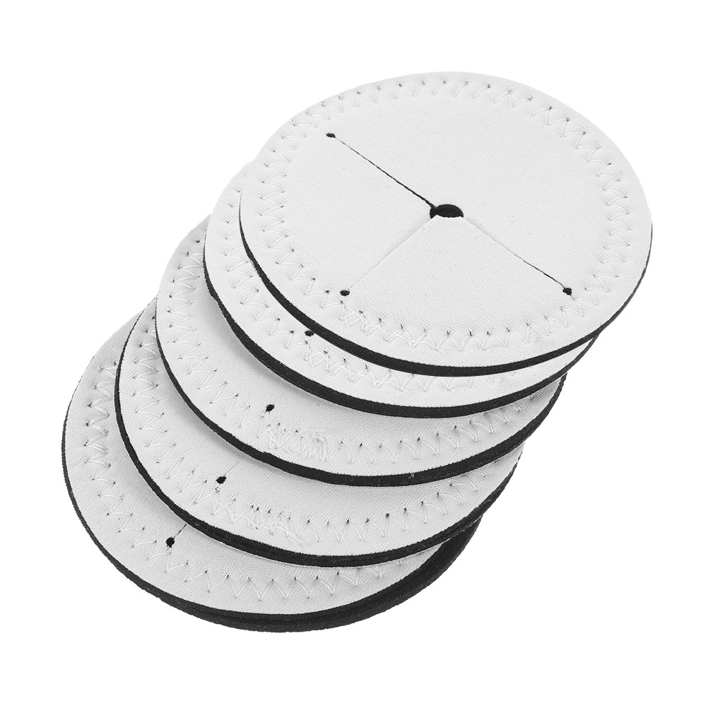 Coaster Sublimation Blank - 5 pièces de sous-verres ronds blancs