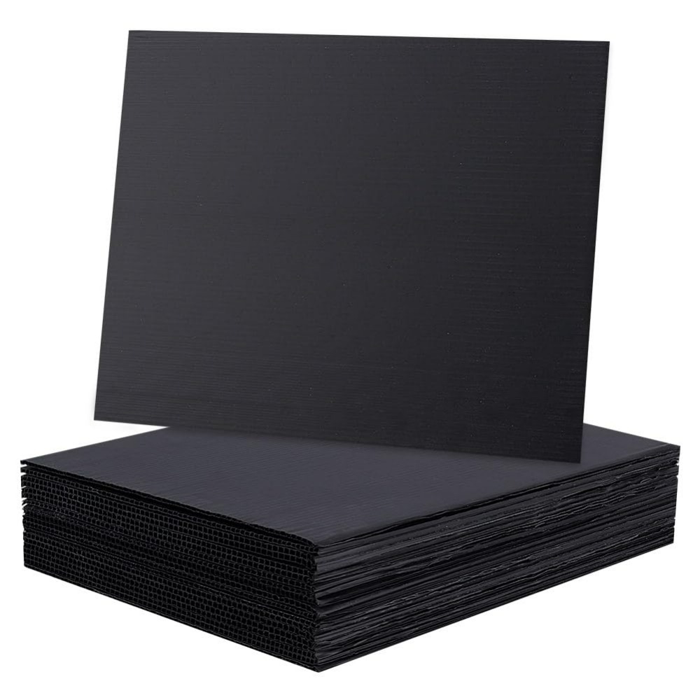 Yard Sign Blank - 20 feuilles de plastique ondulé 28x21.5cm/11x8.5