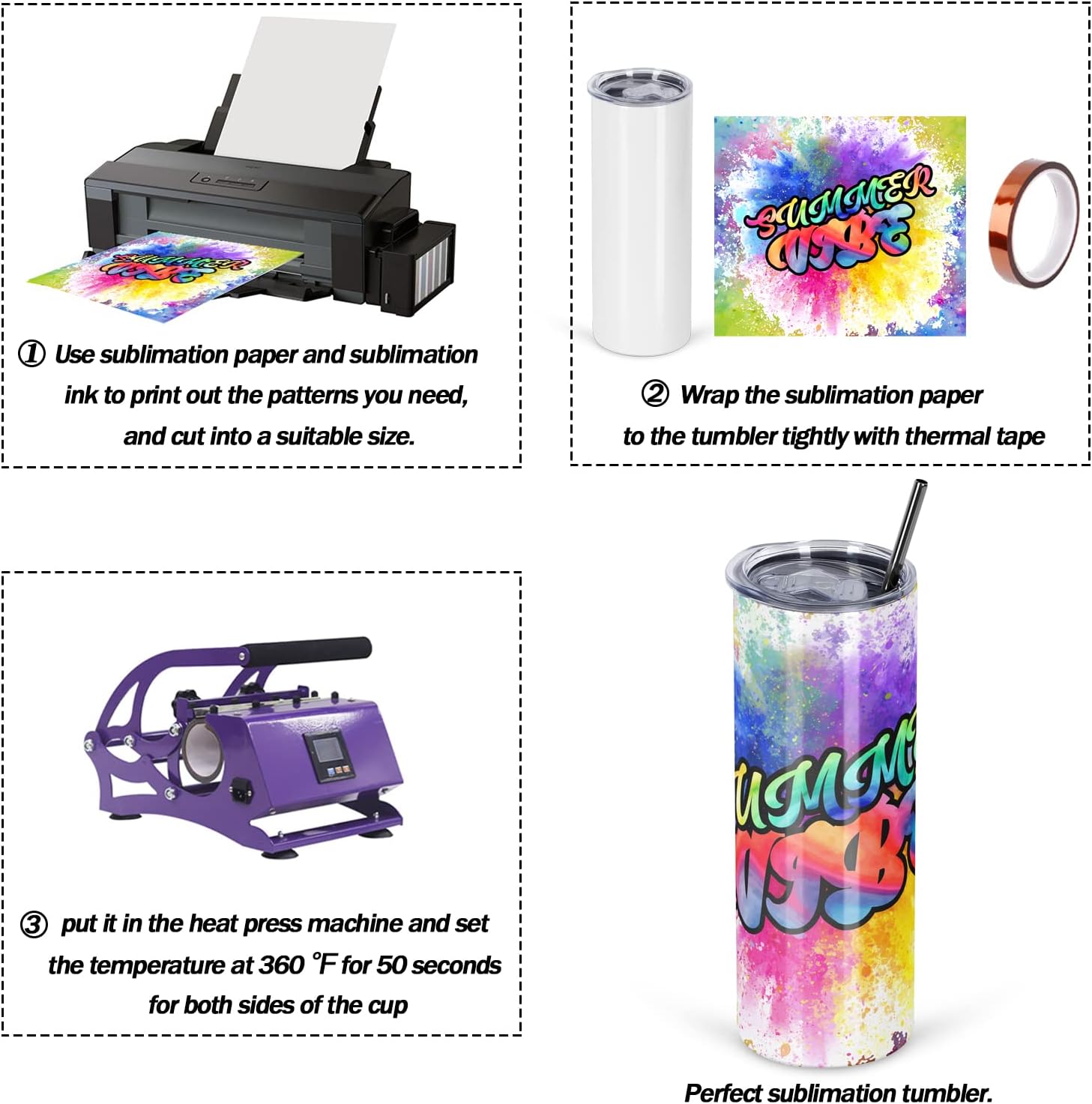 Gobelets de sublimation en aci - Tumbler 20Oz White avis et prix