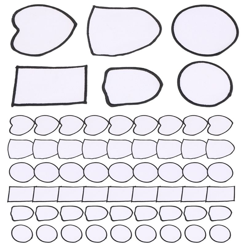 HOT-60Pcs Patchs vierges pour  - Hat Sublimation Blank avis et prix
