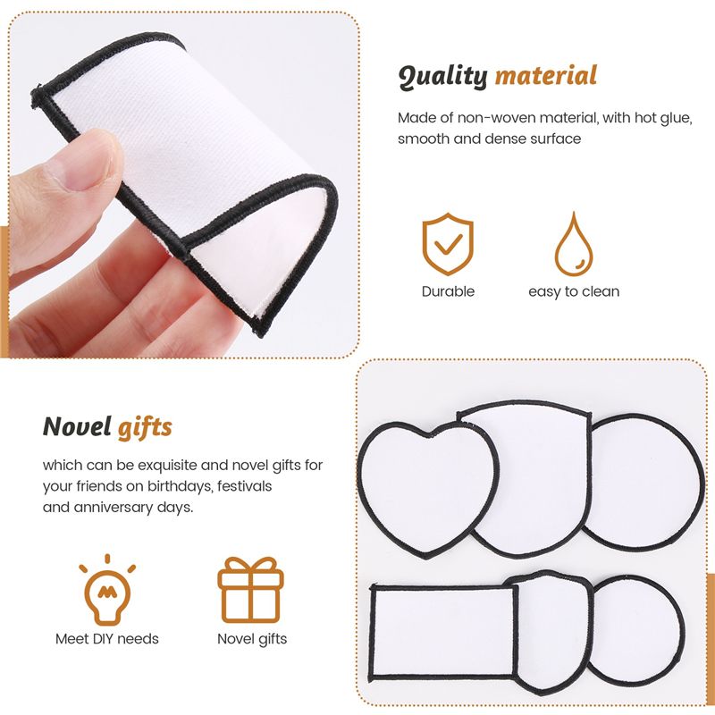 HOT-60Pcs Patchs vierges pour  - Hat Sublimation Blank avis et prix